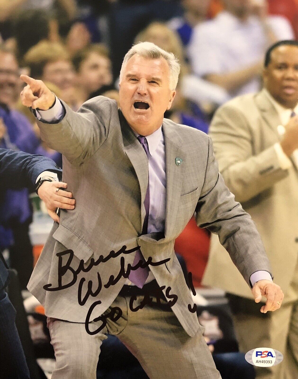 Bruce Weber Signed Autographed Kansas State Wildcats 8x10 Photo Poster painting Psa/Dna