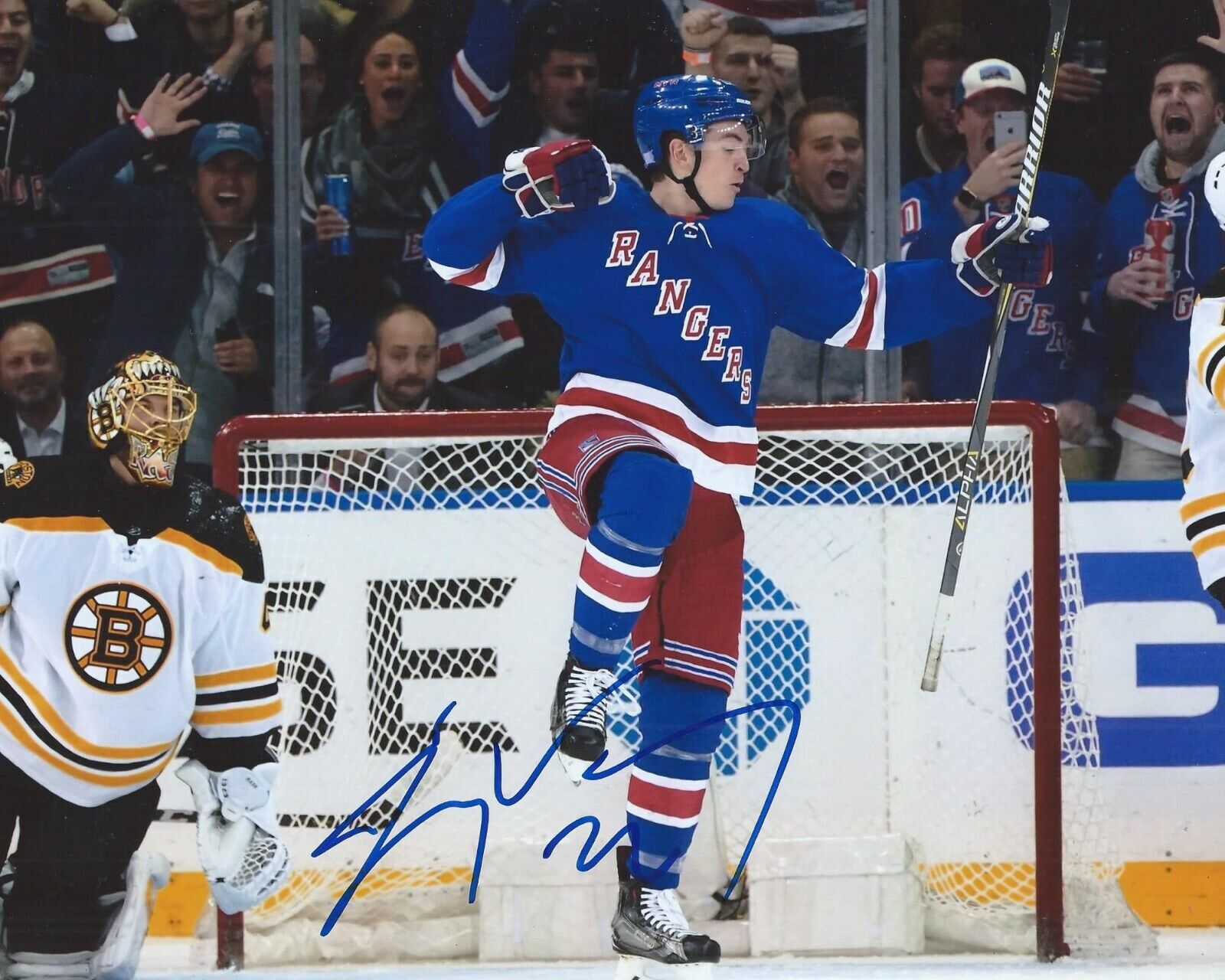 Jimmy Vesey Signed 8x10 Photo Poster painting New York Rangers Autographed COA H