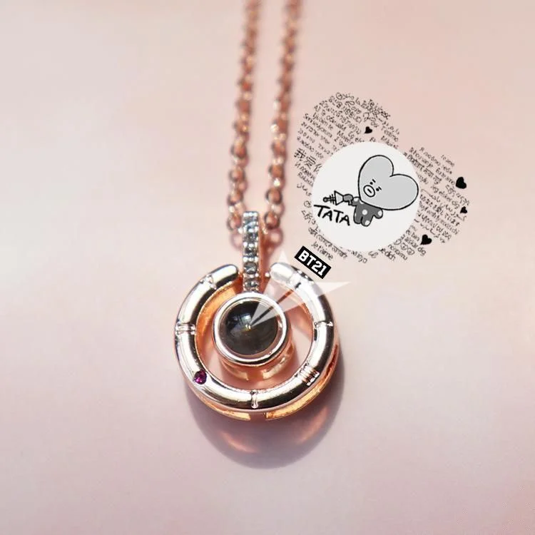BT21 I love you necklace