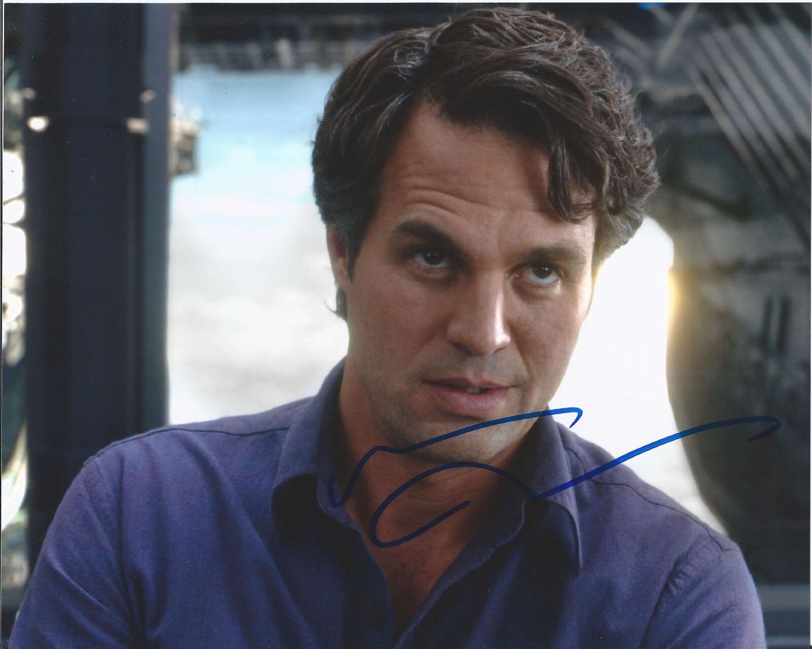 MARK RUFFALO SIGNED THE AVENGERS THE INCREDIBLE HULK 8X10 Photo Poster painting B W/COA PROOF