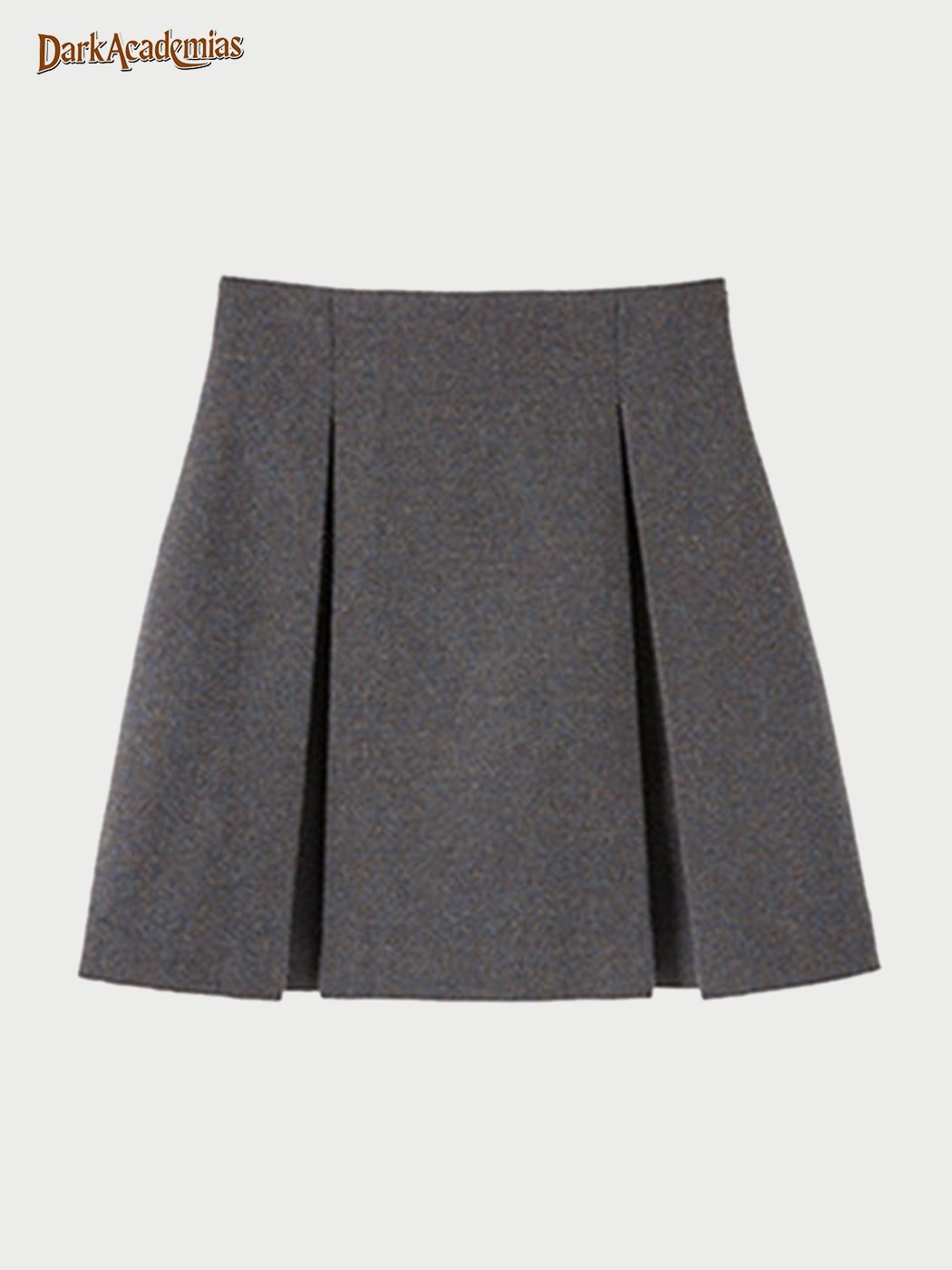 Vintage Solid Color College Skirt