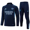 25/26 Arsenal Royal Blue Half-Zip  Training Jacket Set