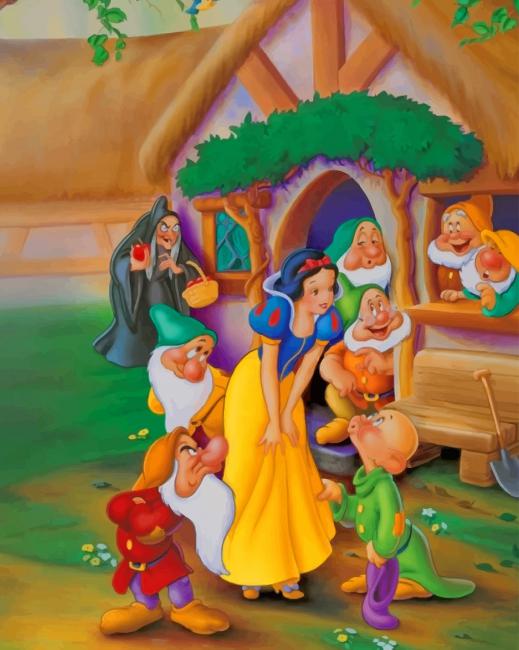 

Snow White And The Seven Dwarfs – Paint By Numbers - 40*50CM, 501 Original