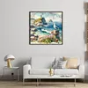 Seaside Scenery-11CT Stamped Cross Stitch 40*40cm/15.75*15.75in tapestrymarket