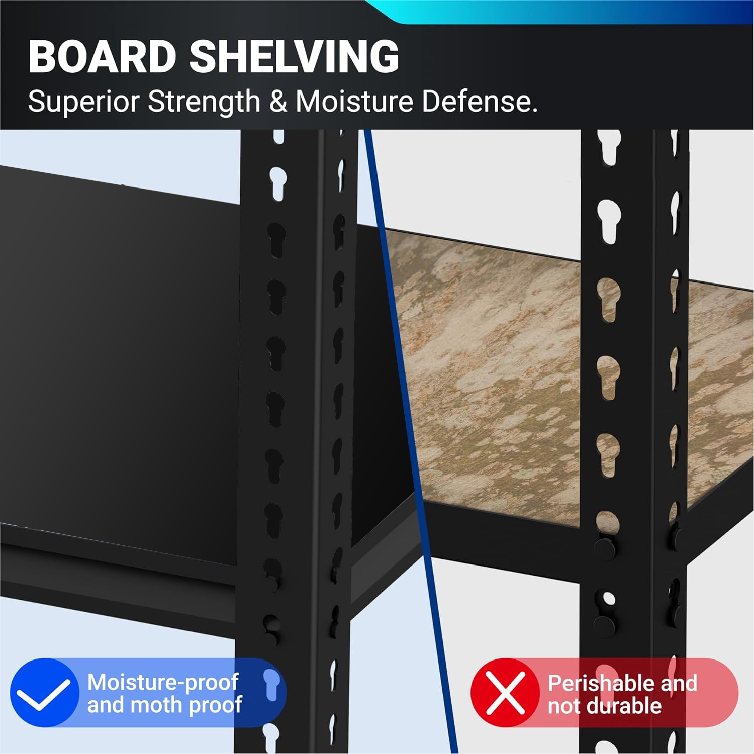 SAKER Adjustable Storage Shelves (5-Shelf)