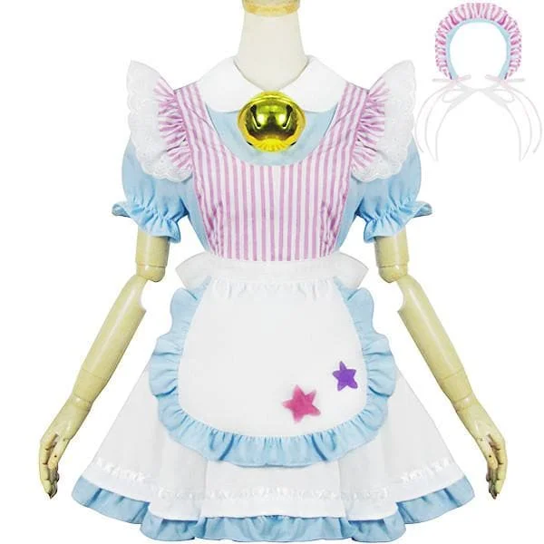 Miss Jingle Bell Caff Maid Dress Cosplay Costume SP153691