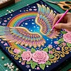 (25x25cm)DIY Rainbow Wing Framed Handmade Pearl Painting Art Craft Kit Living Home Decor
