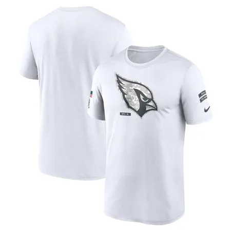 Men's Arizona Cardinals  White 2024 Salute To Service Legend Performance T-Shirt