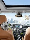 Rechargeable Car Cooling Fan 3 Speeds and 300 Degree Adjustable Vehicle Rear Headrest Fan for Sedan SUV RV Pickup Truck Van