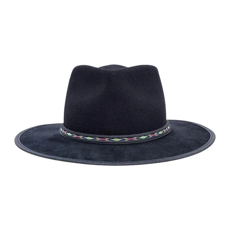 Bushwick - Mens Felt Fedora Hat - Cowboy Hat Band
