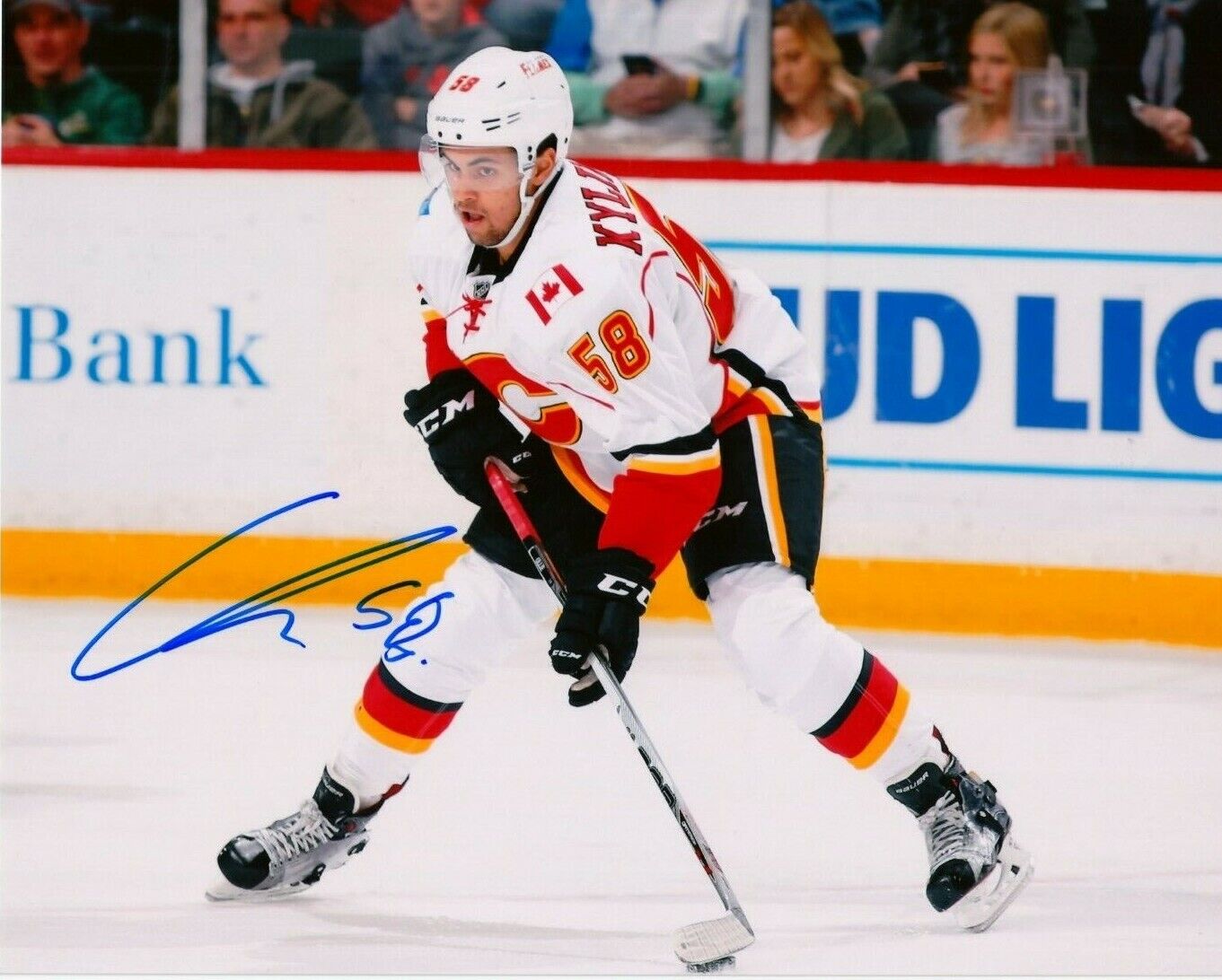 OLIVER KYLINGTON autographed SIGNED CALGARY FLAMES 8X10 Photo Poster painting