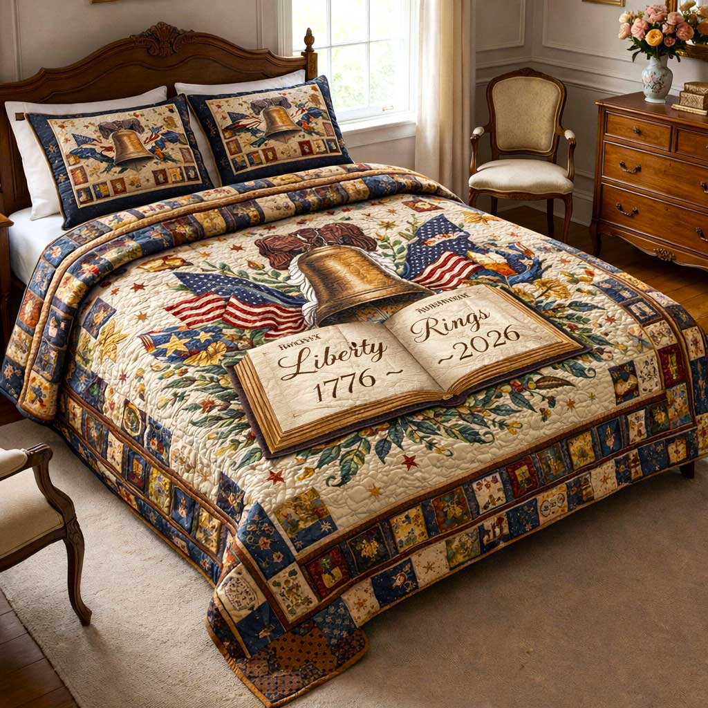 Patriot Chronicle 3-Piece Quilted Bedding Set GFTOMA10057