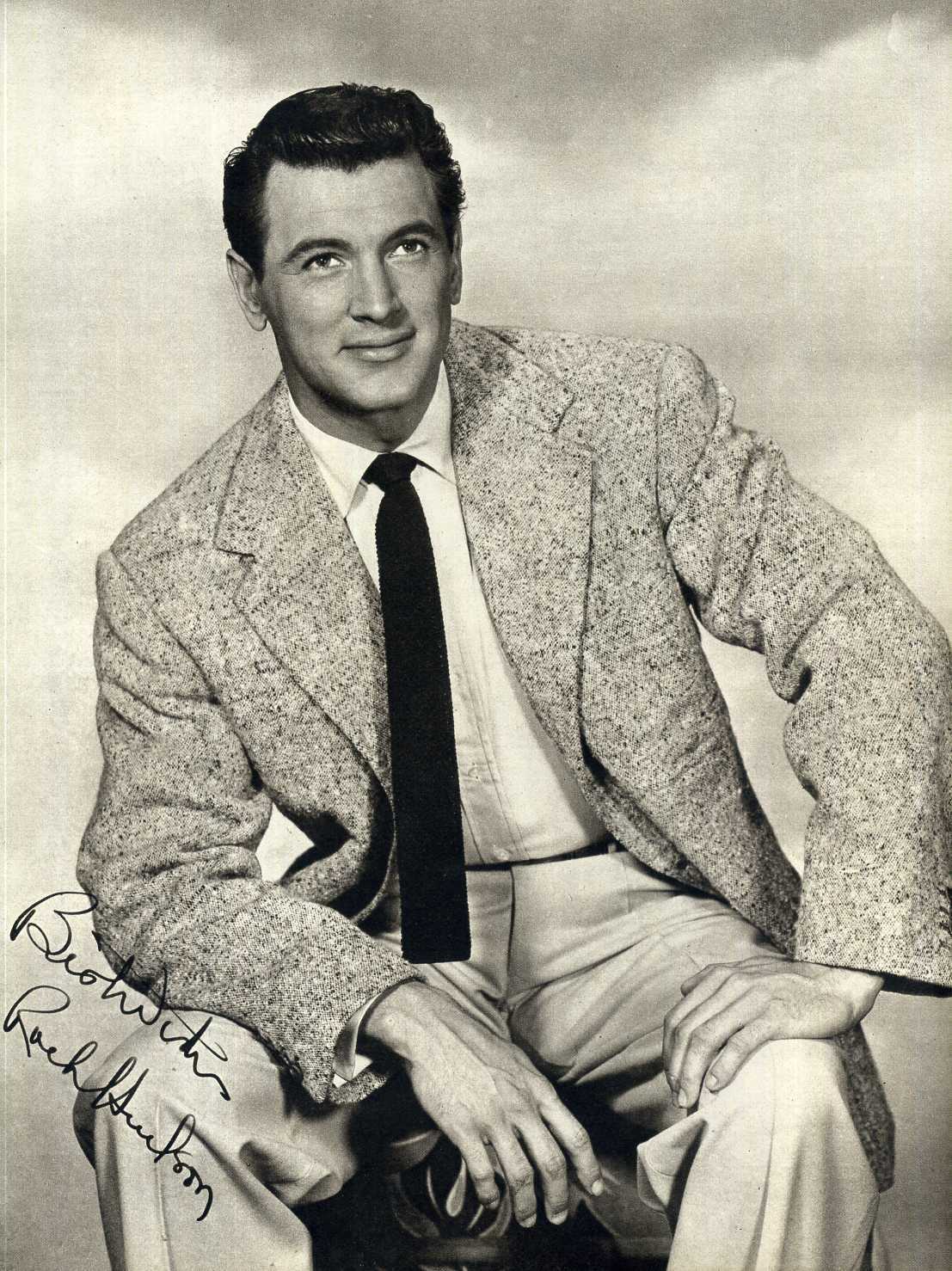 ROCK HUDSON Signed Photo Poster paintinggraph - Film Star Actor - preprint