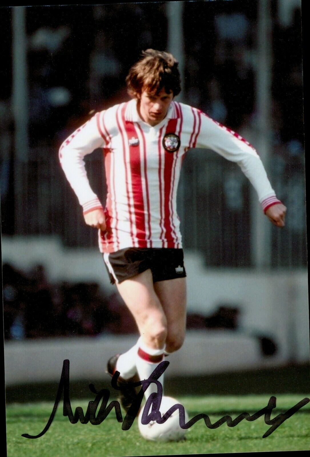 Mick Channon Signed 6x4 Photo Poster painting Southampton England Autograph Memorabilia + COA