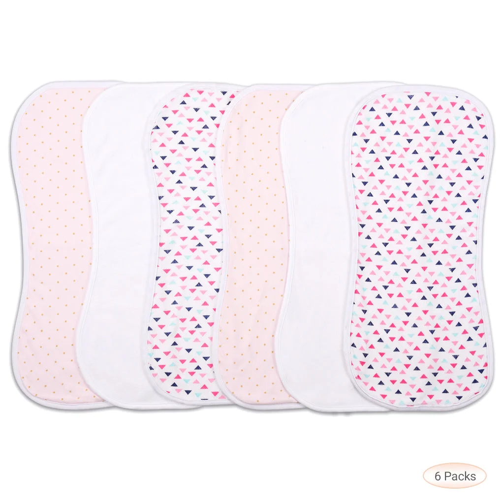 6 Pack Baby Burp Cloths