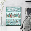 Sea, Land And Air - 14CT Stamped Cross Stitch 33*40cm/12.99*15.75in