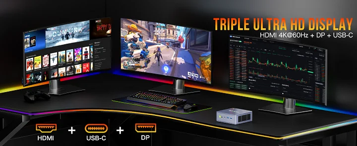GMKtec AMD Ryzen 3 5425U Mini PC--NucBox G6 239.99