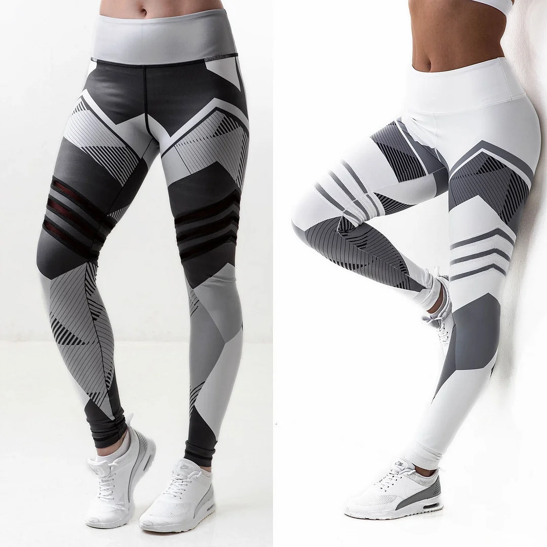 Uveng Digital Printing Yoga Hip Raise Leggings