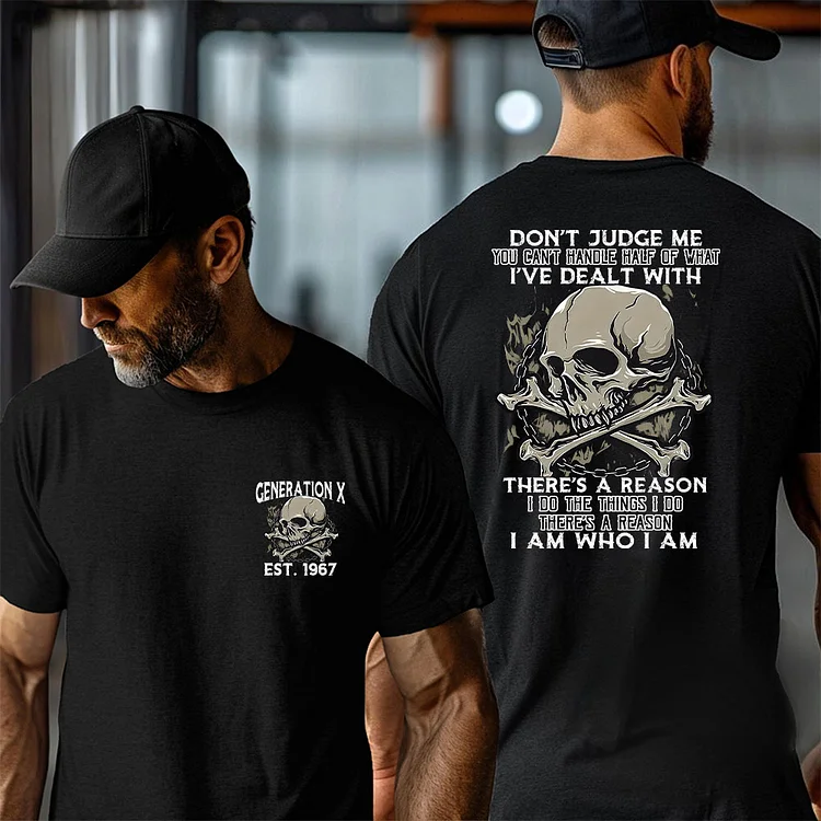 Custom Year Of Birth Sweatshirt, Unisex Hoodie, Don't Judge Me – There's a Reason T-shirt, 2 Side T-shirt