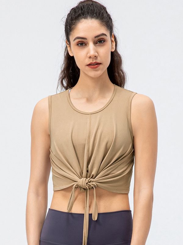 Short Ice Silk Quick-Drying Strap Workout Yoga Vest