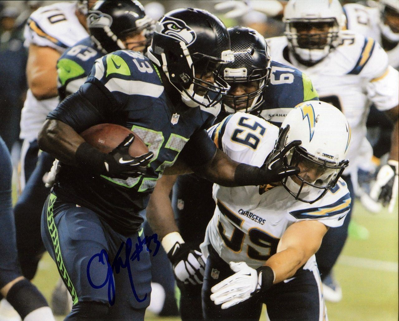 Christian Michael Seattle Seahawks Autographed Signed 8x10 Photo Poster painting CFS