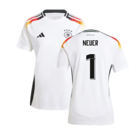 Deutschland Manuel Neuer 1 Frauen Heimtrikot EM 2024 - 4 Sterne