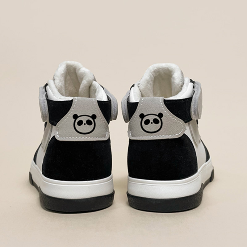 Panda Letter Print High Top Sneakers - Modakawa Modakawa