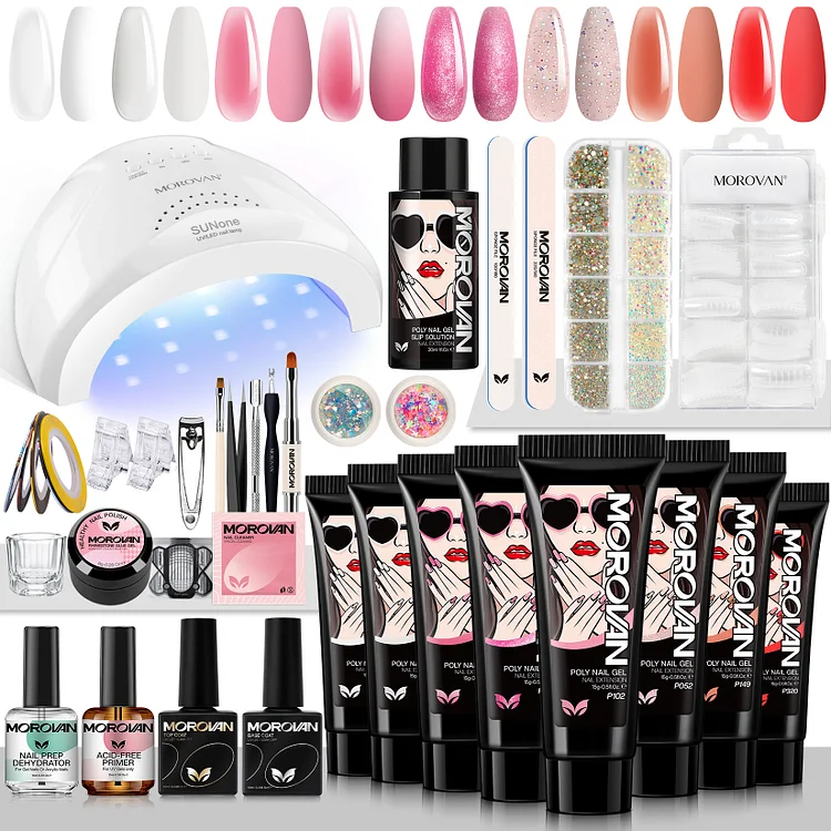 Pink Romance - 8 Colors Poly Gel Professional Kit