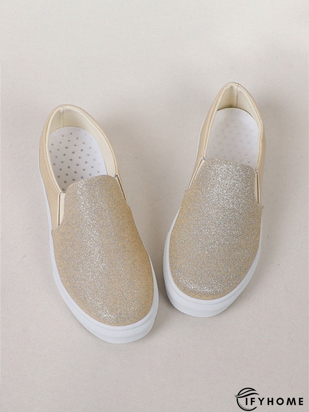 Glitter Split Joint Slip On Casual Shoes | IFYHOME