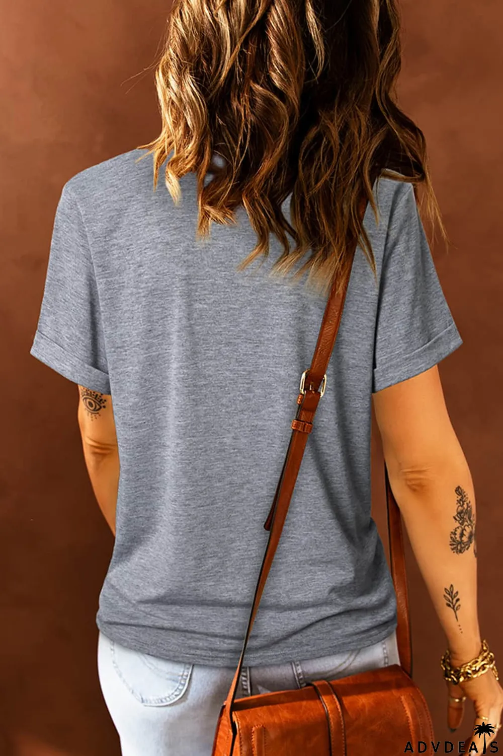 Gray REALLY Christmas Graphic Print Short Sleeve T Shirt