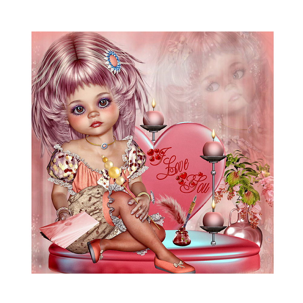 

Fairy Girl - Round Drill Diamond Painting - 35*35CM, 501 Original