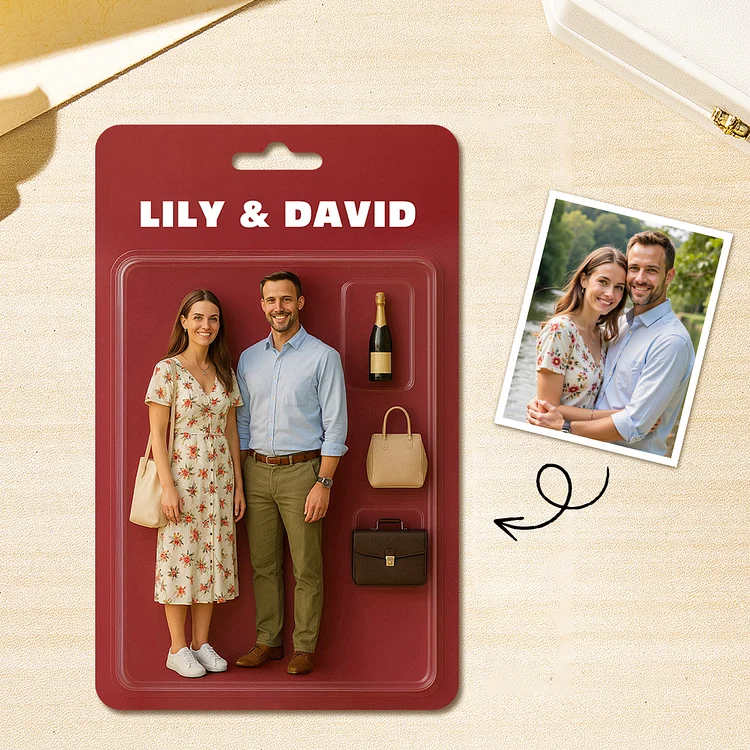 Custom Acrylic Keychain Personalized Matching Keychains for Couple Unique Gift For Couple Anniversary Gift