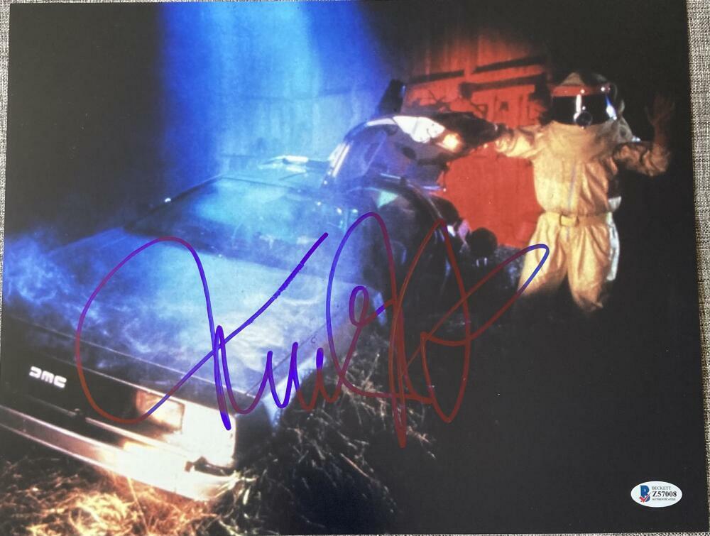 MICHAEL J. FOX SIGNED AUTOGRAPH - BACK TO THE FUTURE RARE 11X14 Photo Poster painting BECKETT 10