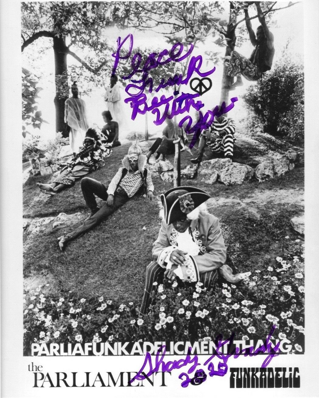 * SHADY GRADY THOMAS * signed 8x10 Photo Poster painting * PARLIAMENT FUNKADELIC * COA * 3