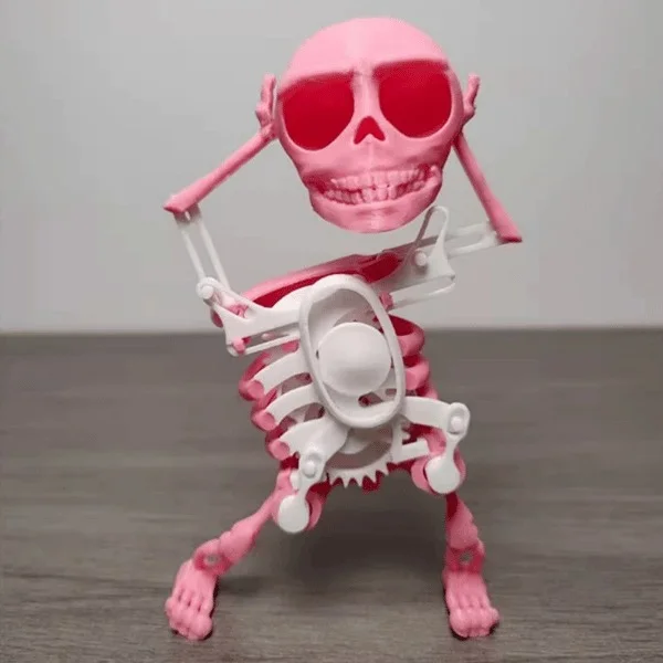 Dancing and Swinging 3D Skull Toy - tree - Codlins