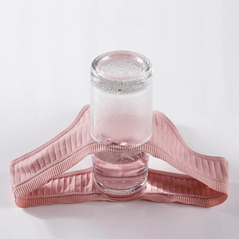 Women's Cotton G-String Thong Sexy Panties For Women String Briefs Underwear Intimate Lingerie Ladies T-Back Low-Rise 3 Pcs/Set