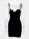 Tasseled Bandeau Sexy Mini Dress