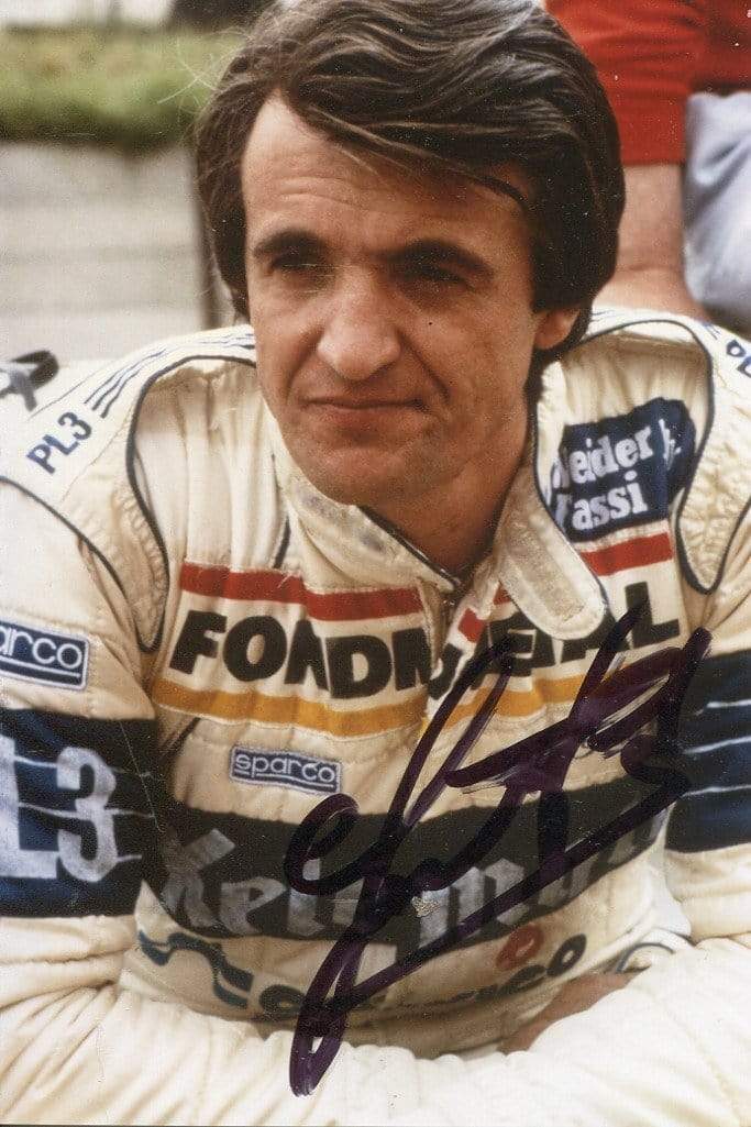 Piercarlo Ghinzani autograph, Italian Formula One driver 1981-1989, signed Photo Poster painting