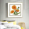 Flower-11CT Stamped Cross Stitch Kit(21*21cm)