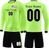 long sleeves Custom Soccer Jersey Sport Training Soccer Personalized Name Number Logo