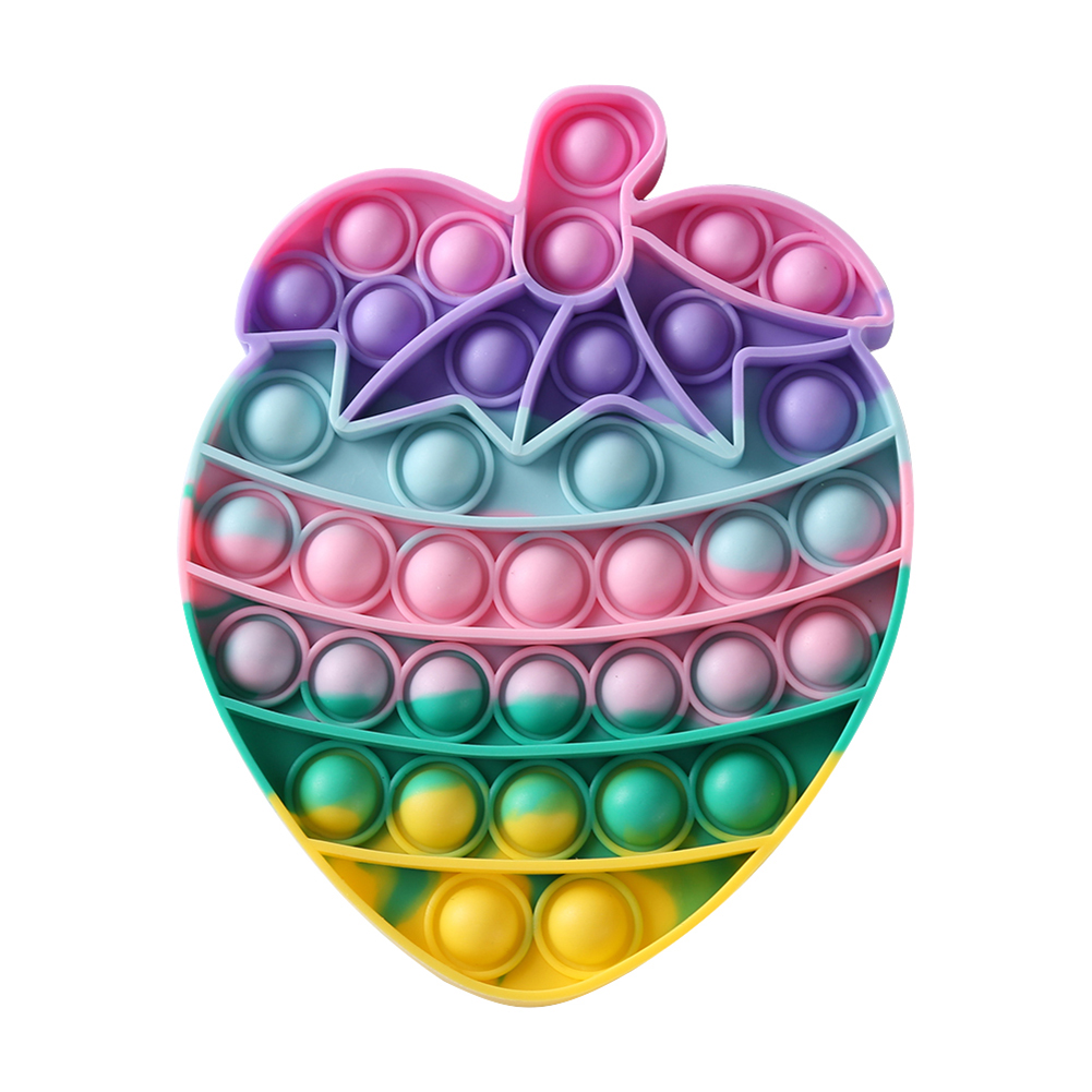 

Push Bubble Fidget Toys Strawberry Anti-Stress Relax Puzzle Toy Macaroon, 501 Original