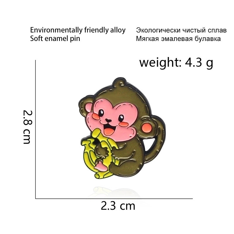 Minimalist Pin Animal Alloy Stoving Varnish Unisex Brooches