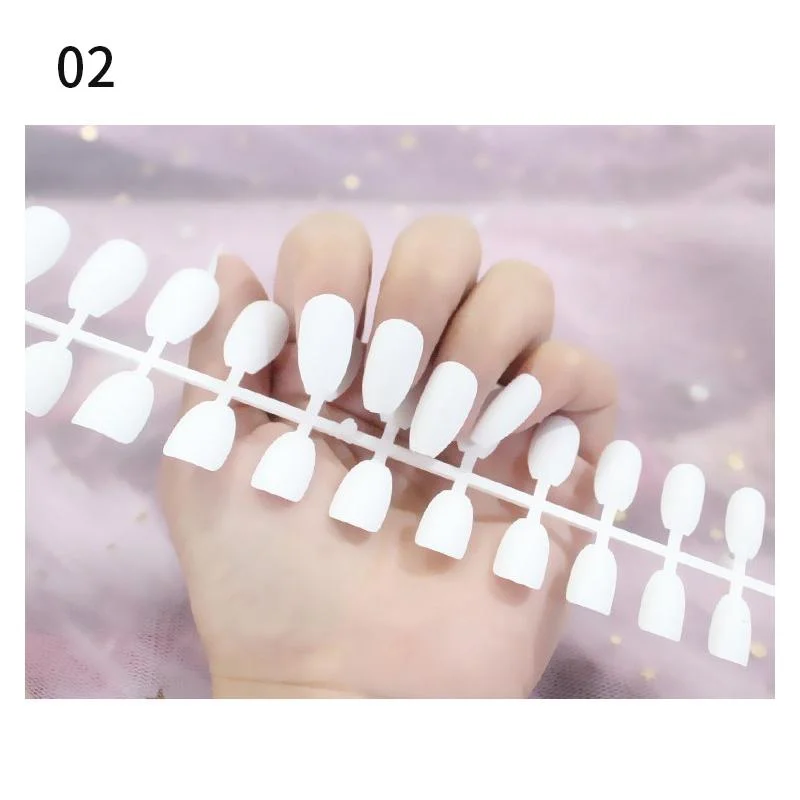 Solid Color Matte Super Long Coffin False Nails Ballet Press on Nails Tips for Nails Art Artificial Fingernails Fake Tools-Nail Inspo