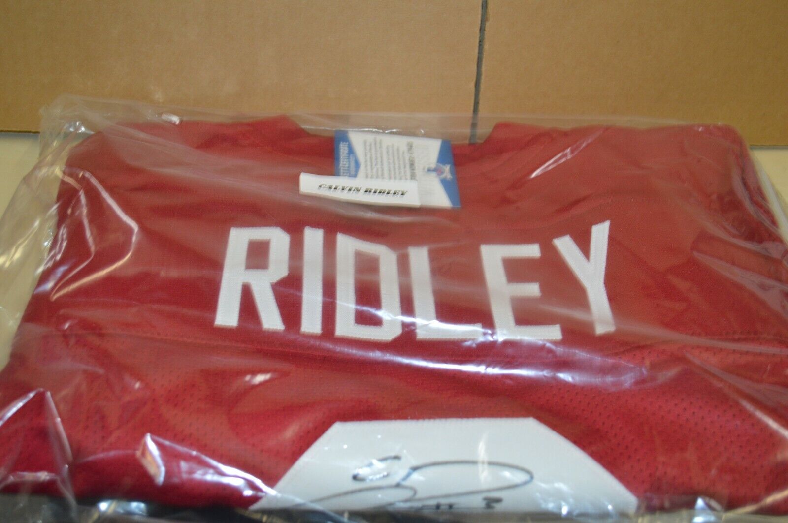 Calvin Ridley BAS Alabama Red Jersey Autograph Signed BNI