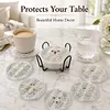 [Upgrade]6pcs/set DIY Diamond Painting Waterproof Case Classic Animal Pearl Art Coaster Gift Decor Set