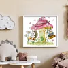 Forest Paradise - 14CT Stamped Cross Stitch 22*19cm/8.66*7.48in(Brand)