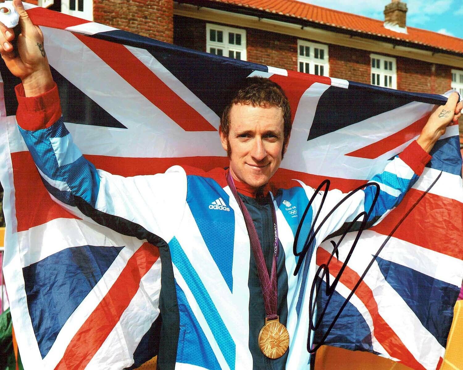 Bradley WIGGINS Signed Autograph 10x8 Photo Poster painting 3 Cycling Olympic Winner AFTAL COA