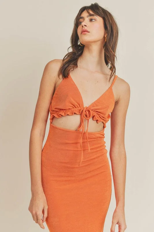 Brazilian Orange Dress
