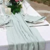 Plain Colors Cotton Event Resturant Napkins Table Runners Covers
