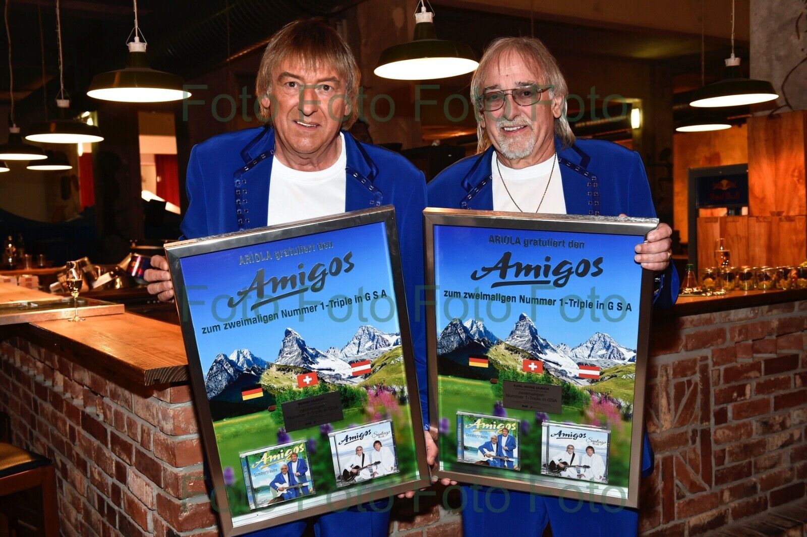 Die Amigos Schlager Volks Musik Foto 20 x 30 cm ohne Autogramm (Be-8